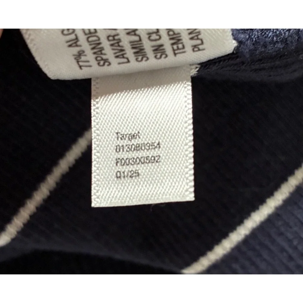 Universal Thread Navy White Striped Ribbed Bodycon Maxi‎ Sundress Medium Coastal